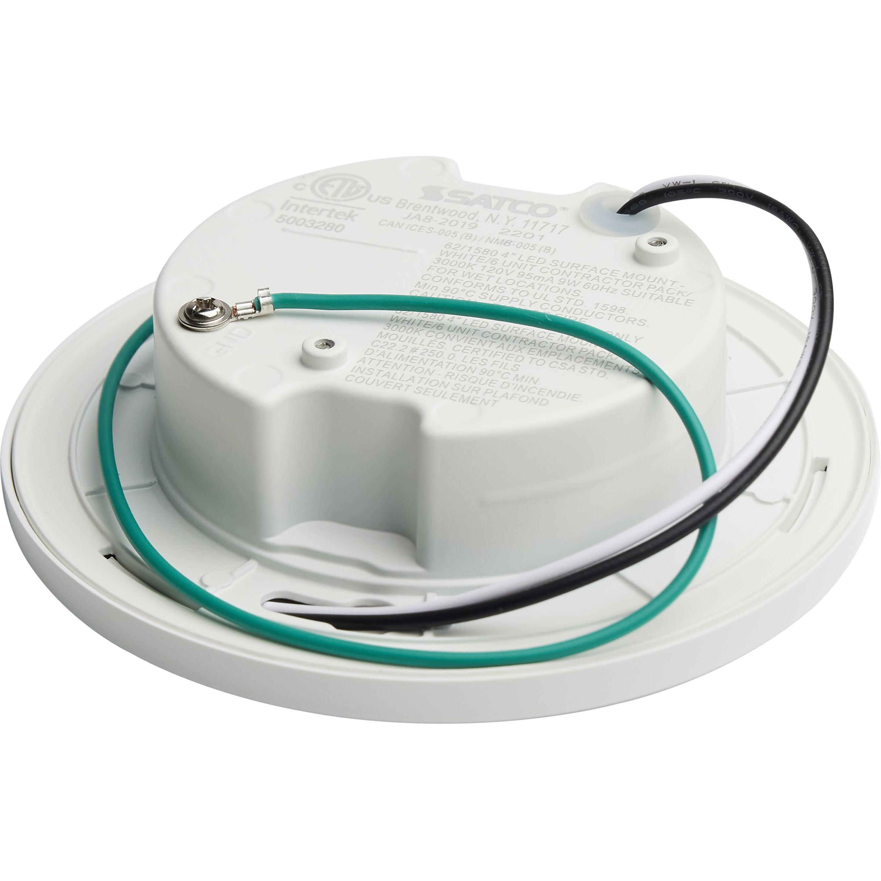 ColorQuick LED 5 inch White Close-to-Ceiling Ceiling Light, Edge Lit