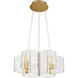 Kenzo LED 20.5 inch Polished Anodized Bronze Chandelier Ceiling Light