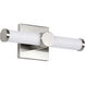Bowman LED 12 inch Brushed Nickel Vanity Light Wall Light