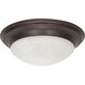 Brentwood 3 Light 17 inch Old Bronze Flush Mount Ceiling Light