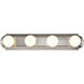 Brentwood 4 Light 24 inch Brushed Nickel Vanity Light Wall Light