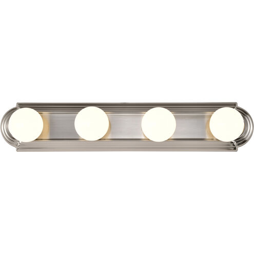 Brentwood 4 Light 24 inch Brushed Nickel Vanity Light Wall Light