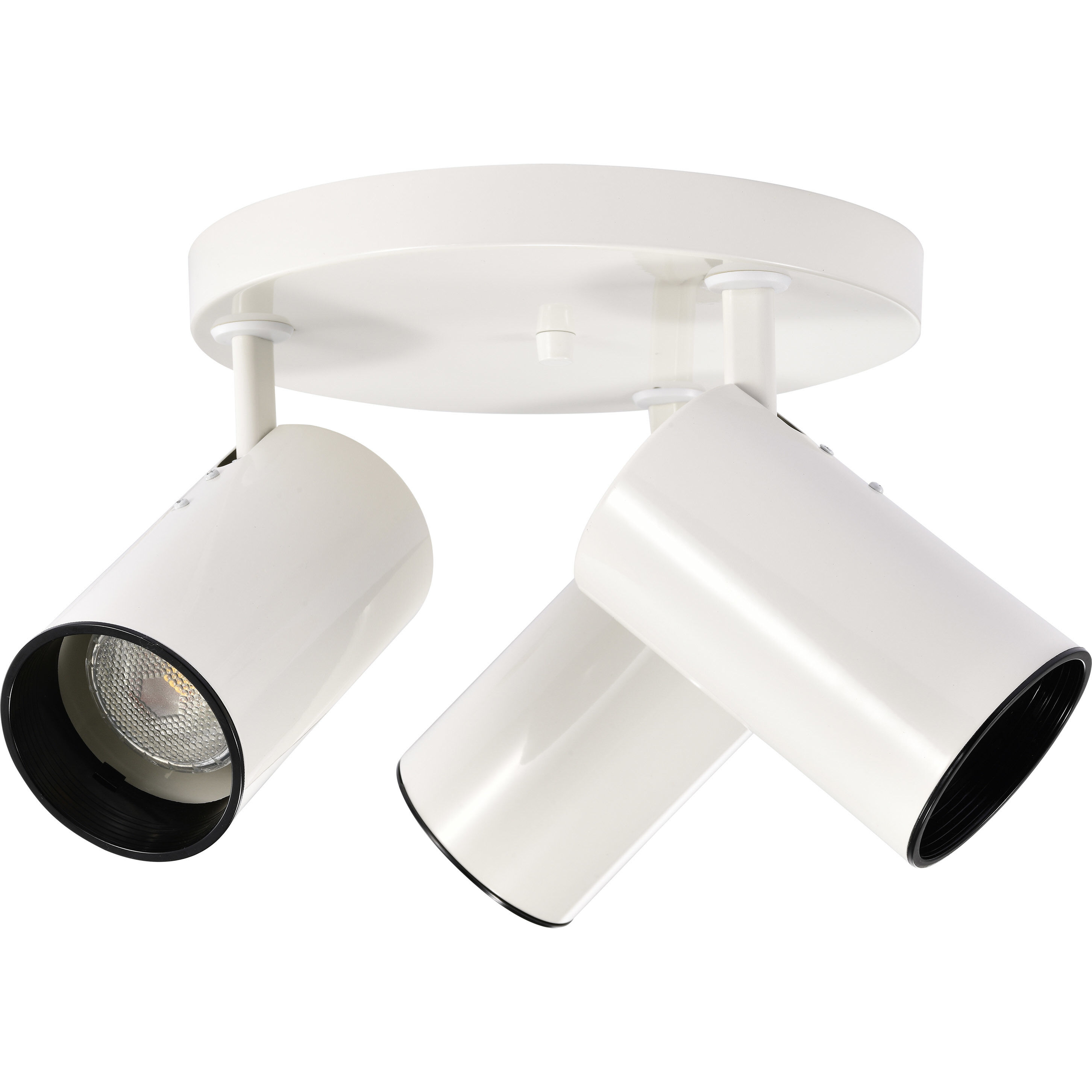 Brentwood 3 Light 14 inch White Semi Flush Mount Ceiling Light