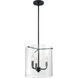 Sommerset 3 Light 12 inch Matte Black Pendant Ceiling Light