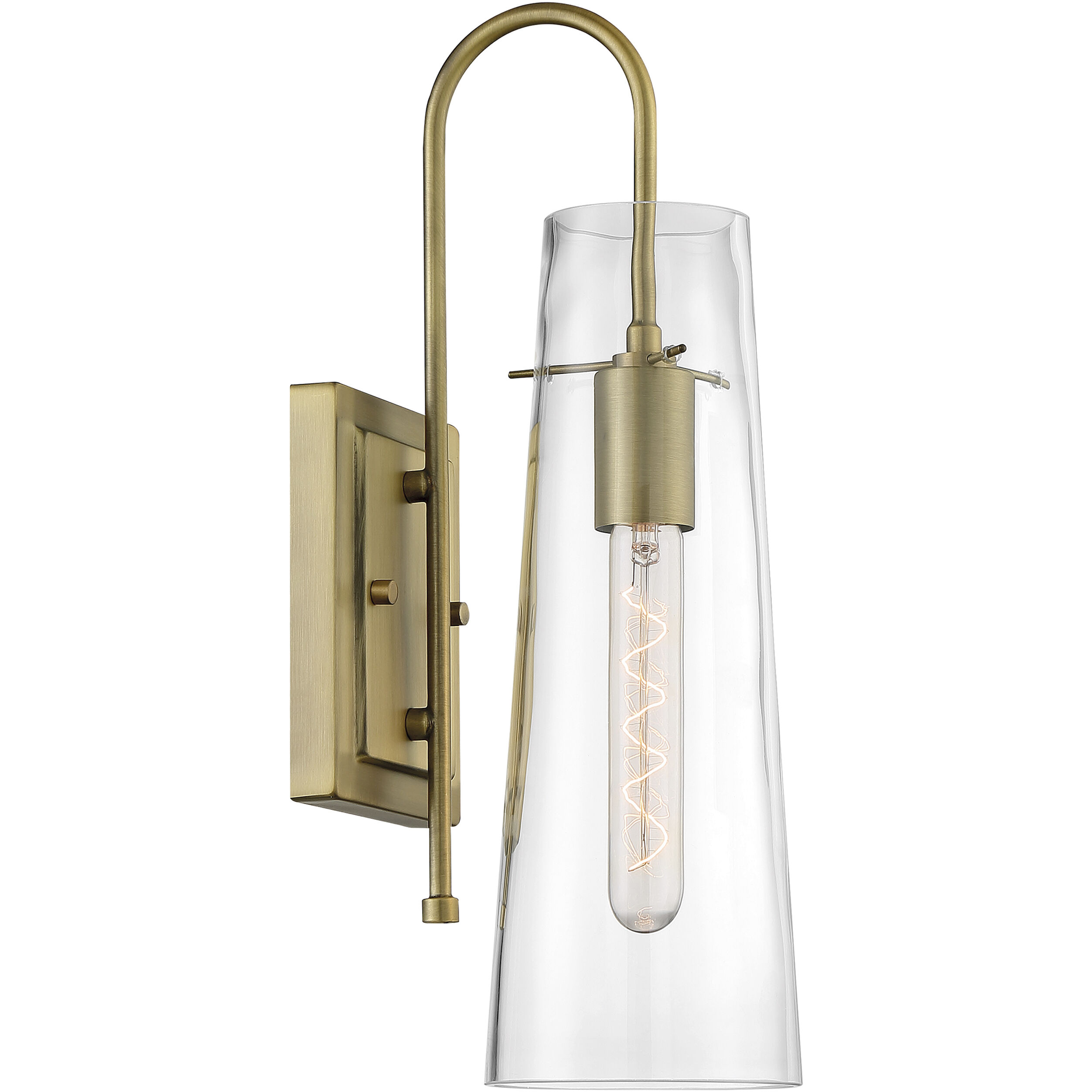 Alondra 1 Light 5 inch Vintage Brass Vanity Light Wall Light