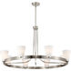 Royale 40 inch Brushed Nickel Chandelier Ceiling Light