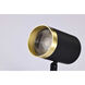 Brentwood 1 Light 120 Matte Black and Brushed Brass Track Lighting Ceiling Light