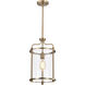 Yorktown 1 Light 10 inch Burnished Brass Pendant Ceiling Light