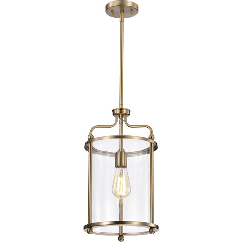 Yorktown 1 Light 10 inch Burnished Brass Pendant Ceiling Light