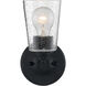 Bransel 1 Light 5 inch Matte Black Vanity Light Wall Light
