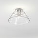 Edmond LED 17 inch Polished Nickel Semi Flush Mount Ceiling Light