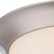 Mobili 2 Light 13 inch Brushed Nickel Flush Mount Ceiling Light