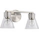 Gianna 16 inch Brushed Nickel Vanity Wall Light