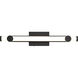 Bowman LED 24 inch Matte Black Vanity Light Wall Light