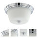 Bento 3 Light 13 inch Polished Chrome Flush Mount Ceiling Light