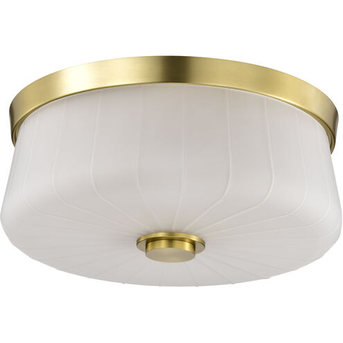 Lune 16 inch Vintage Brass Flush Mount Ceiling Light
