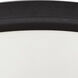 Button LED 11.03 inch Matte Black Flush Mount Ceiling Light