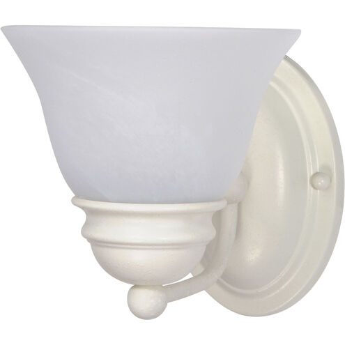 Empire 1 Light 6 inch Textured White Vanity Light Wall Light