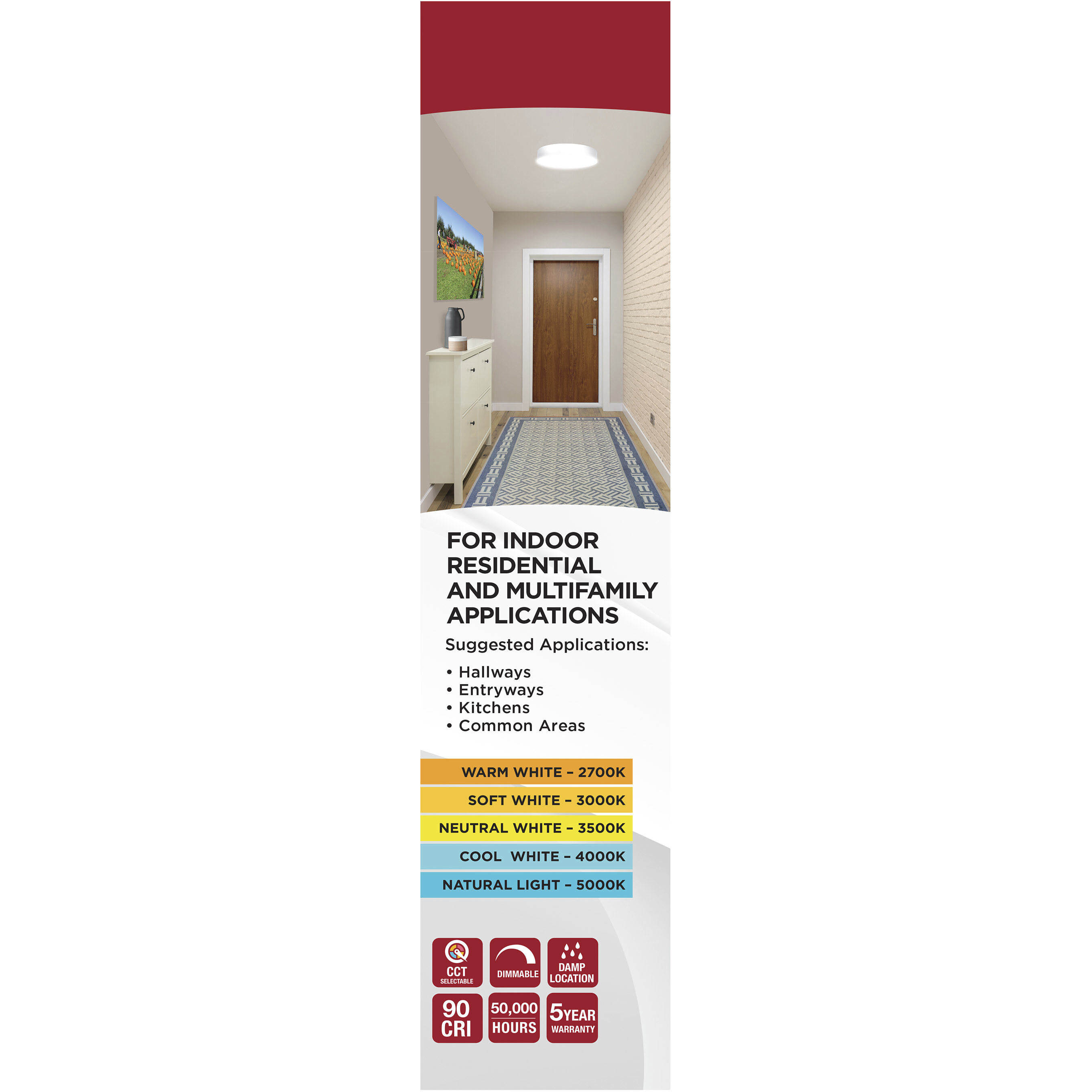 Selene LED 13.23 inch White Flush Mount Ceiling Light