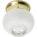 Brentwood 1 Light 5 inch Polished Brass Flush Mount Ceiling Light