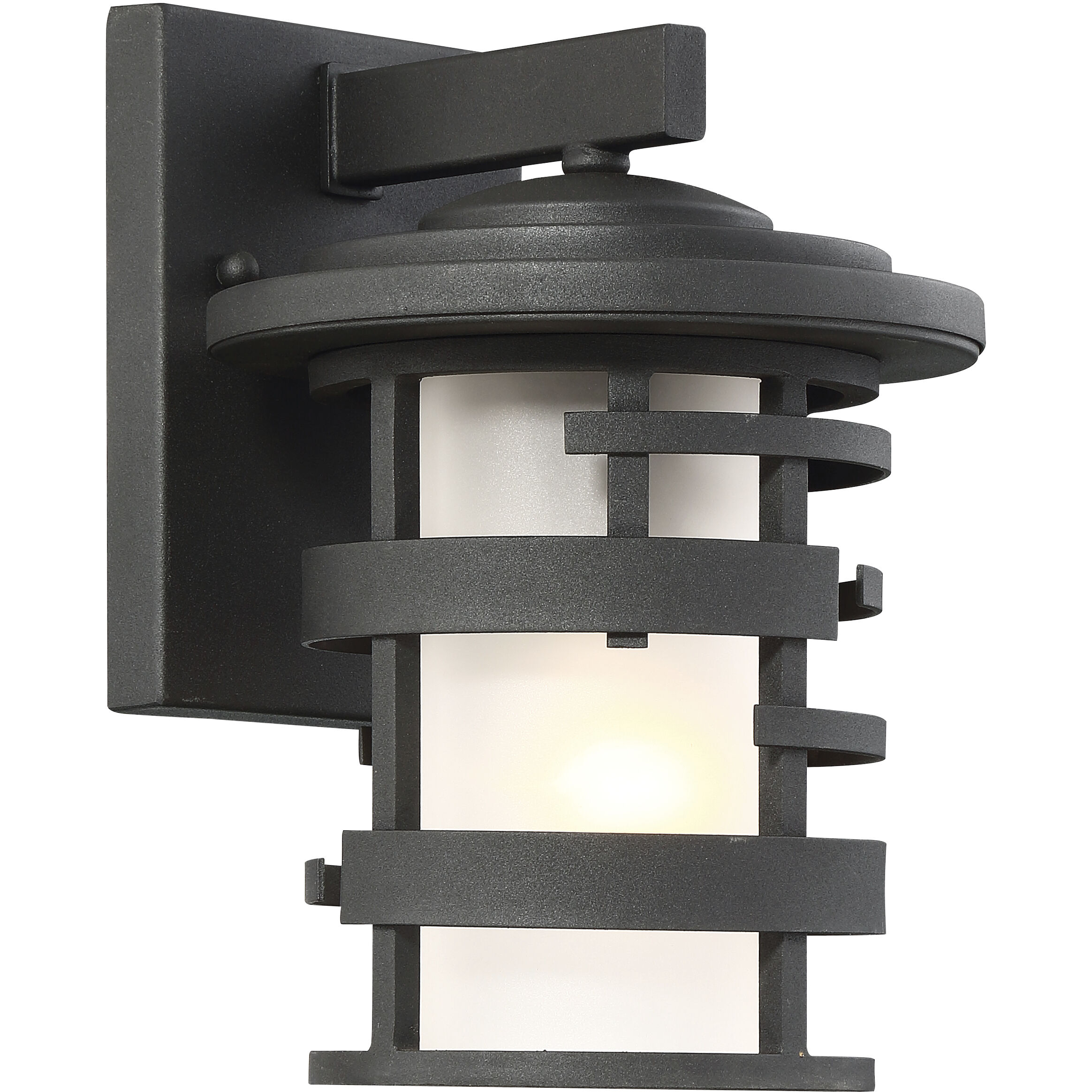 Lansing 1 Light 10 inch Textured Black Outdoor Wall Mount