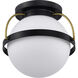 Lakeshore 1 Light 10 inch Matte Black Flush Mount Ceiling Light