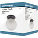 Brentwood 1 Light 6 inch Mahogany Bronze Flush Mount Ceiling Light