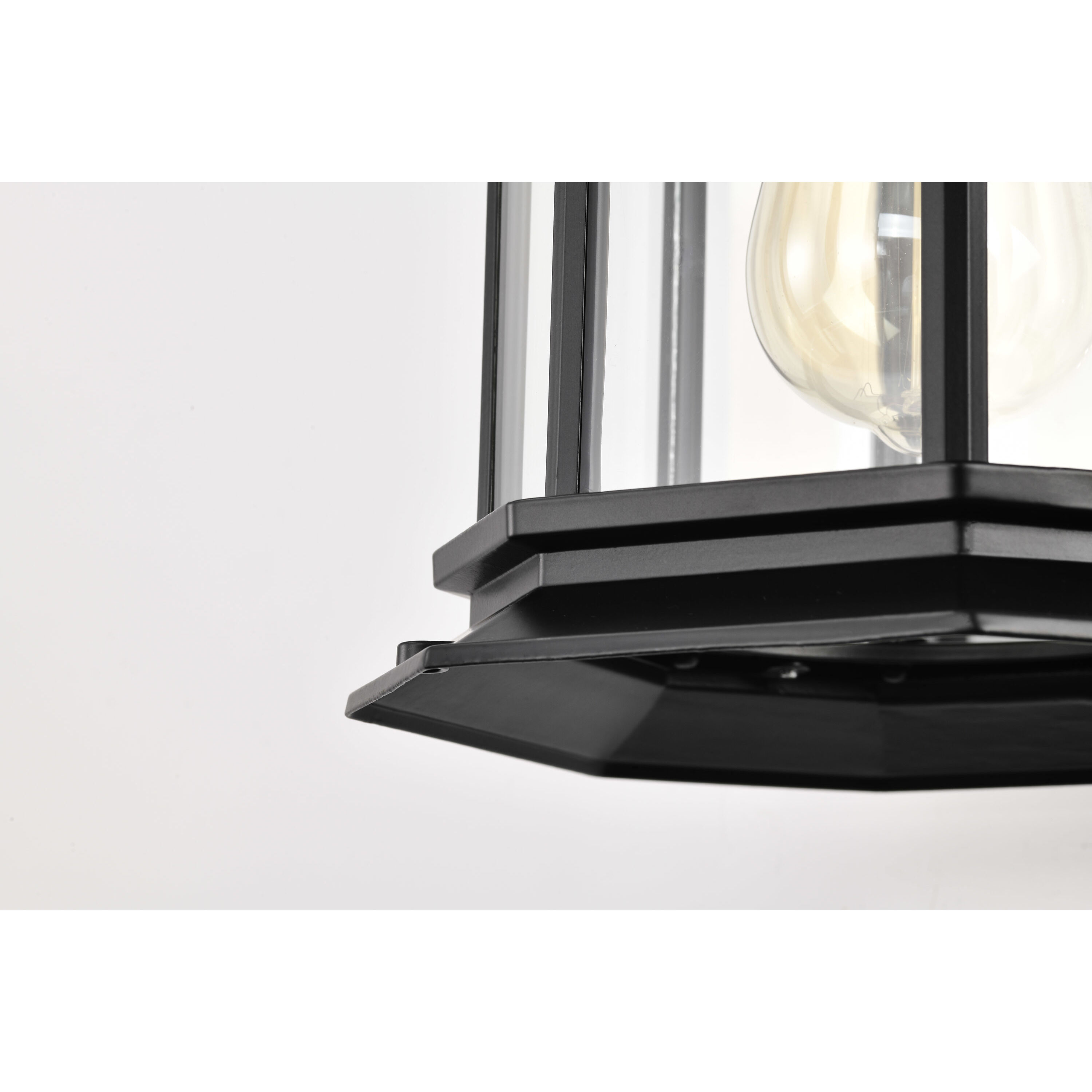 Hopkins 13 inch Matte Black Outdoor Wall Lantern, Large