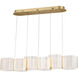 Kenzo LED 10.25 inch Polished Anodized Bronze Pendant Ceiling Light