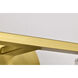 Gianna 33.25 inch Vintage Brass Vanity Wall Light