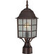 Brentwood 1 Light 18 inch Rustic Bronze Outdoor Post Light