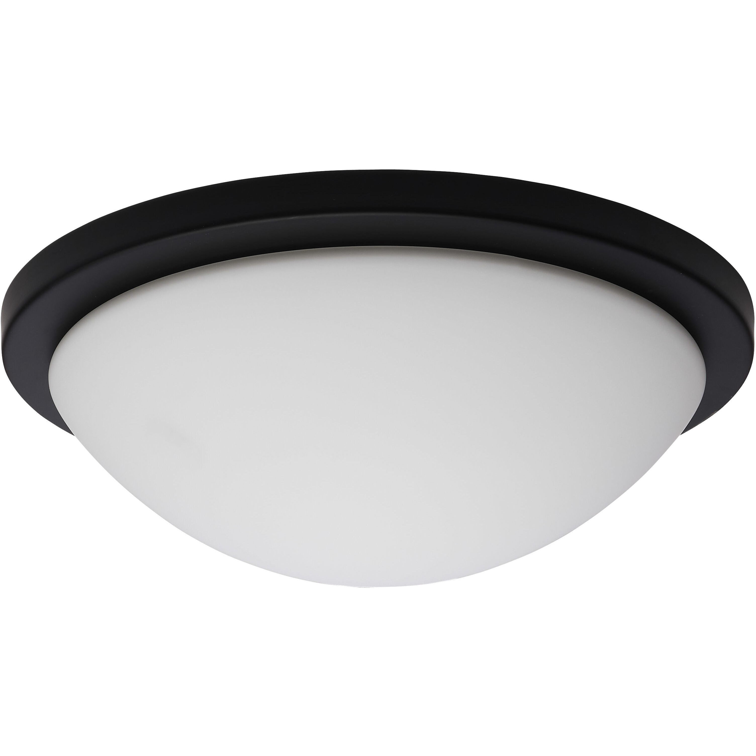 Button LED 13.38 inch Matte Black LED Flush Mount Ceiling Light