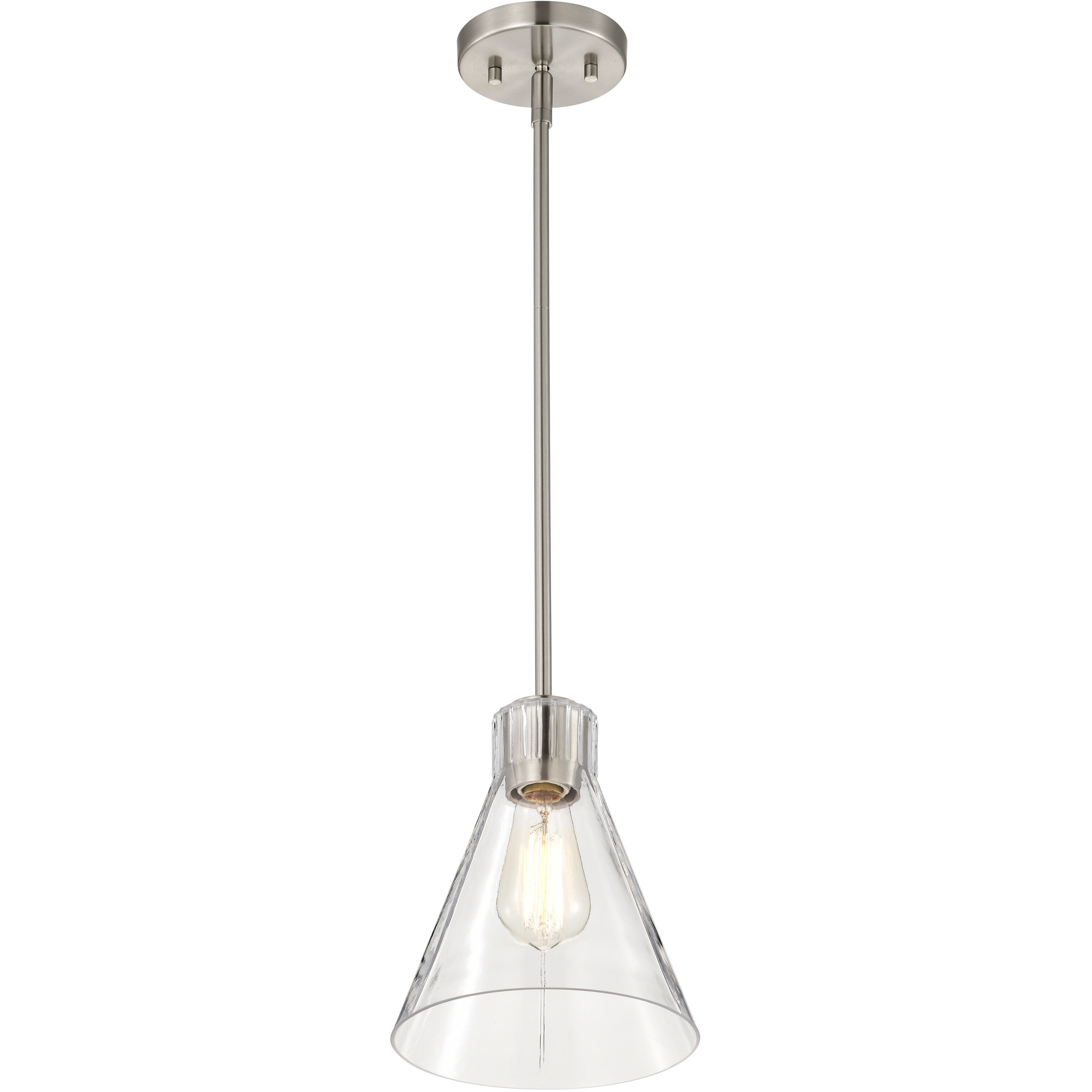 Gianna 8 inch Brushed Nickel Pendant Ceiling Light
