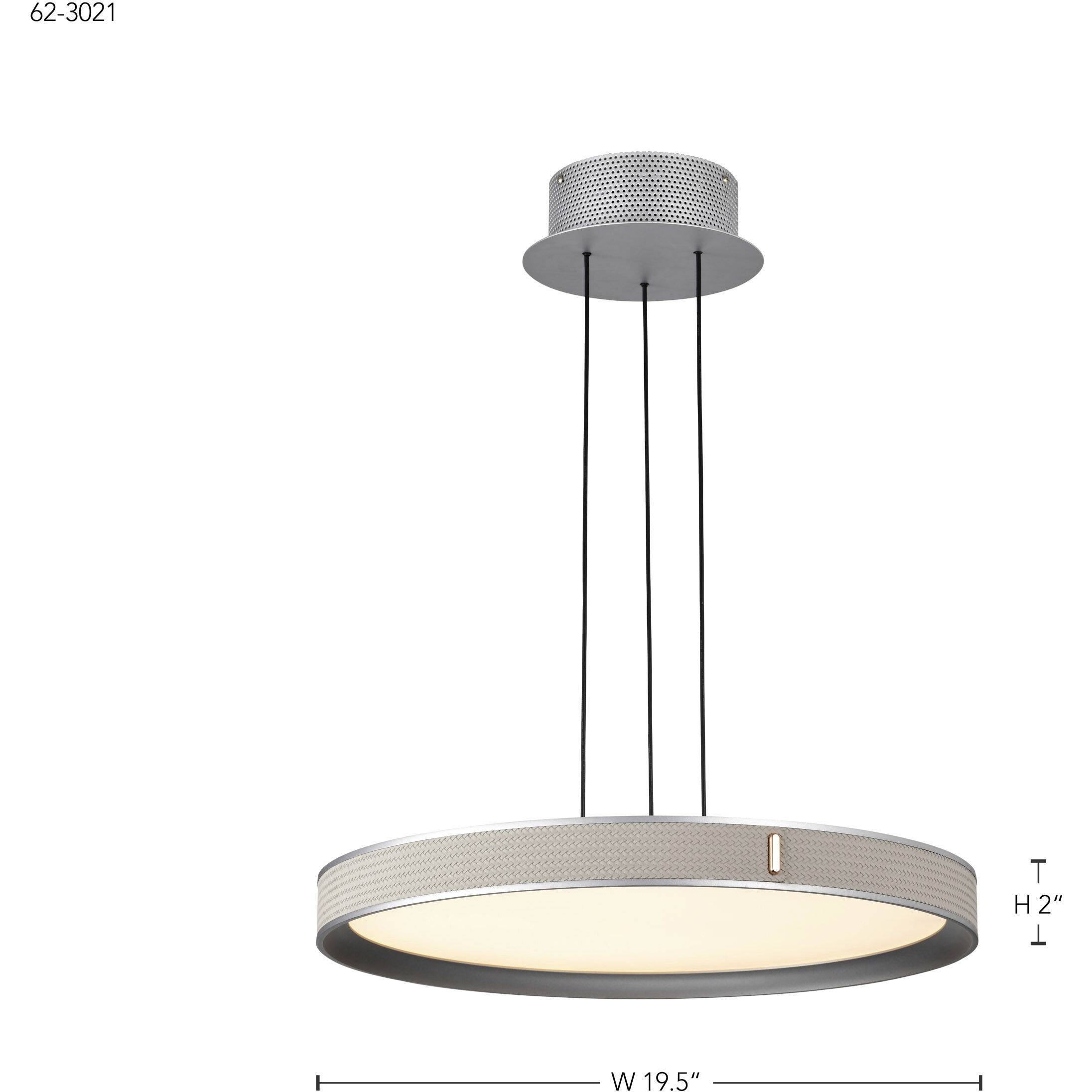 Bandon LED 19.5 inch Gray Pendant Ceiling Light