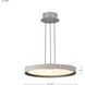 Bandon LED 19.5 inch Gray Pendant Ceiling Light