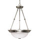 Brentwood 3 Light 15 inch Brushed Nickel Pendant Ceiling Light