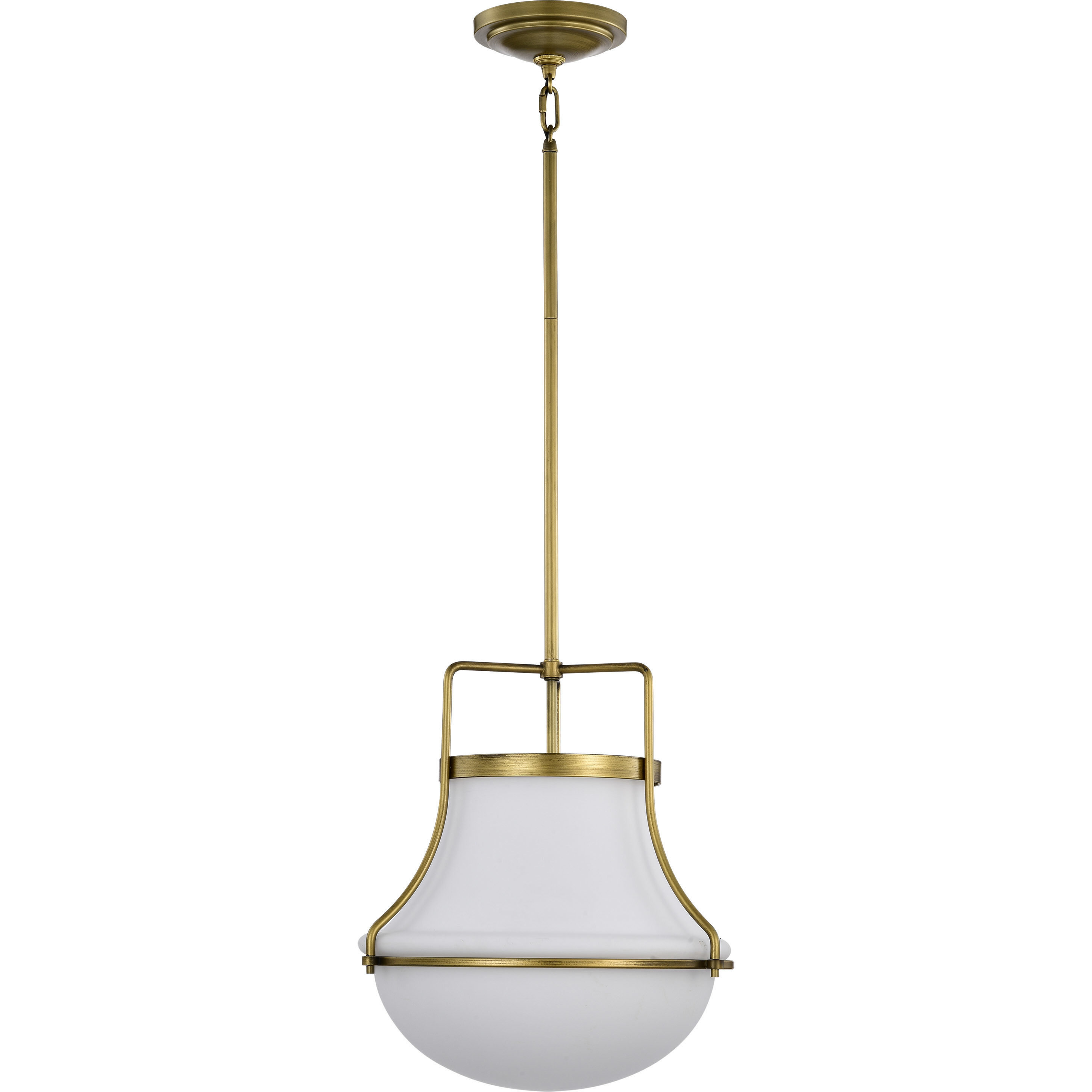 Valdora 1 Light 14 inch Natural Brass Pendant Ceiling Light