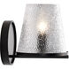 Valentine 6 inch Black Vanity Wall Light