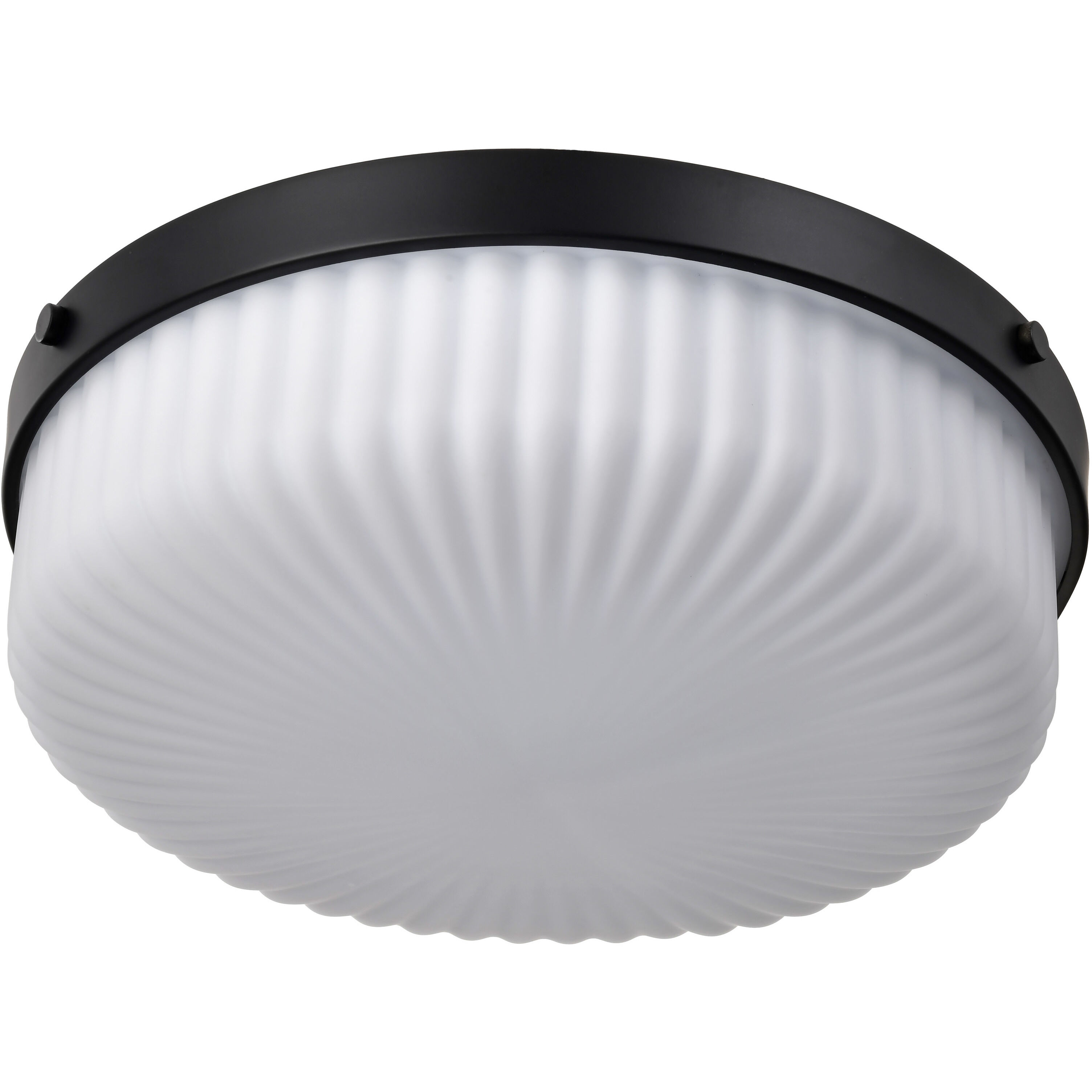 Solara 16.63 inch Matte Black Flush Mount Ceiling Light