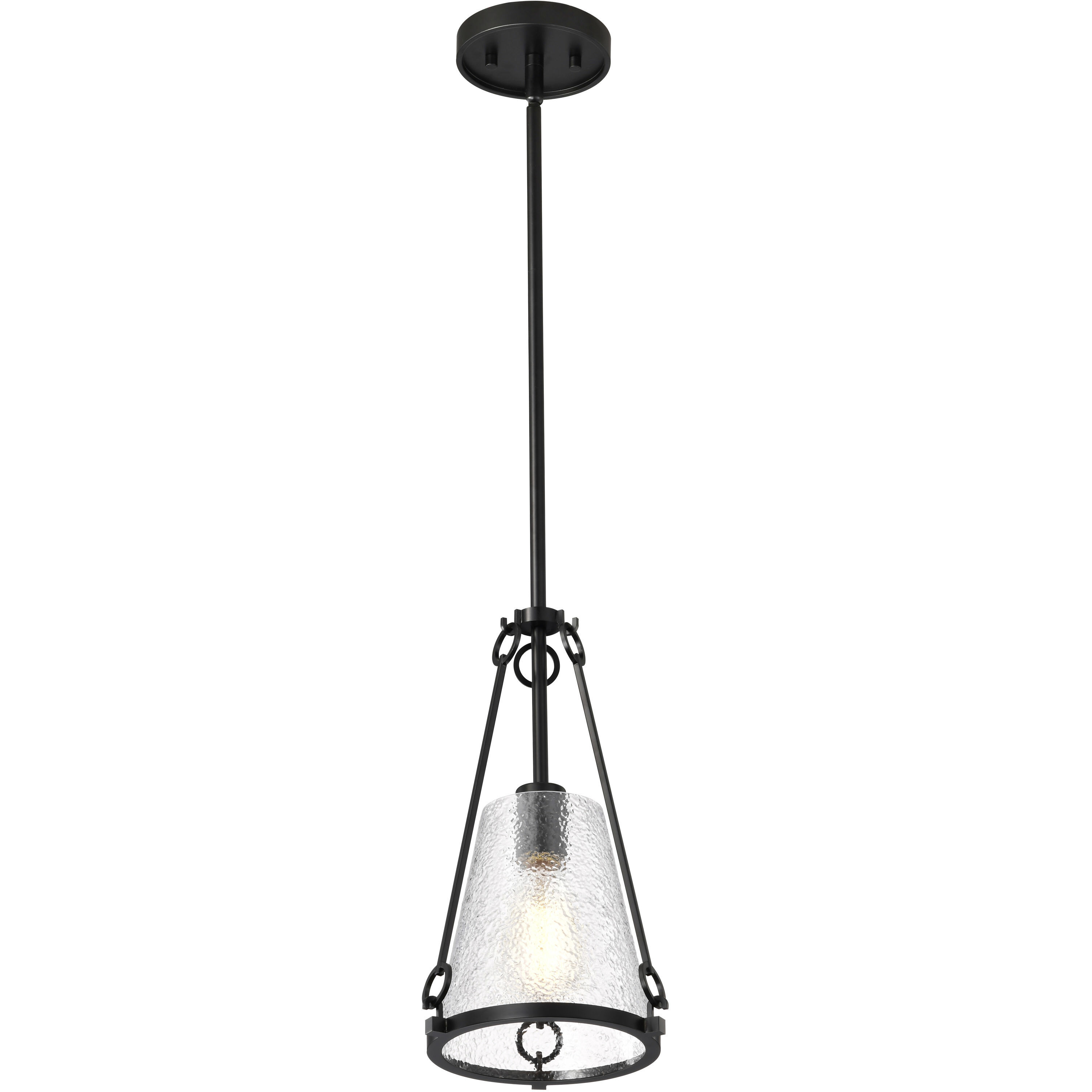 Valentine 8 inch Black Pendant Ceiling Light