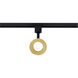 Brentwood 1 Light 120 Matte Black and Brushed Brass Track Lighting Ceiling Light