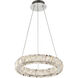 Asher LED 15.75 inch Polished Nickel Pendant Ceiling Light