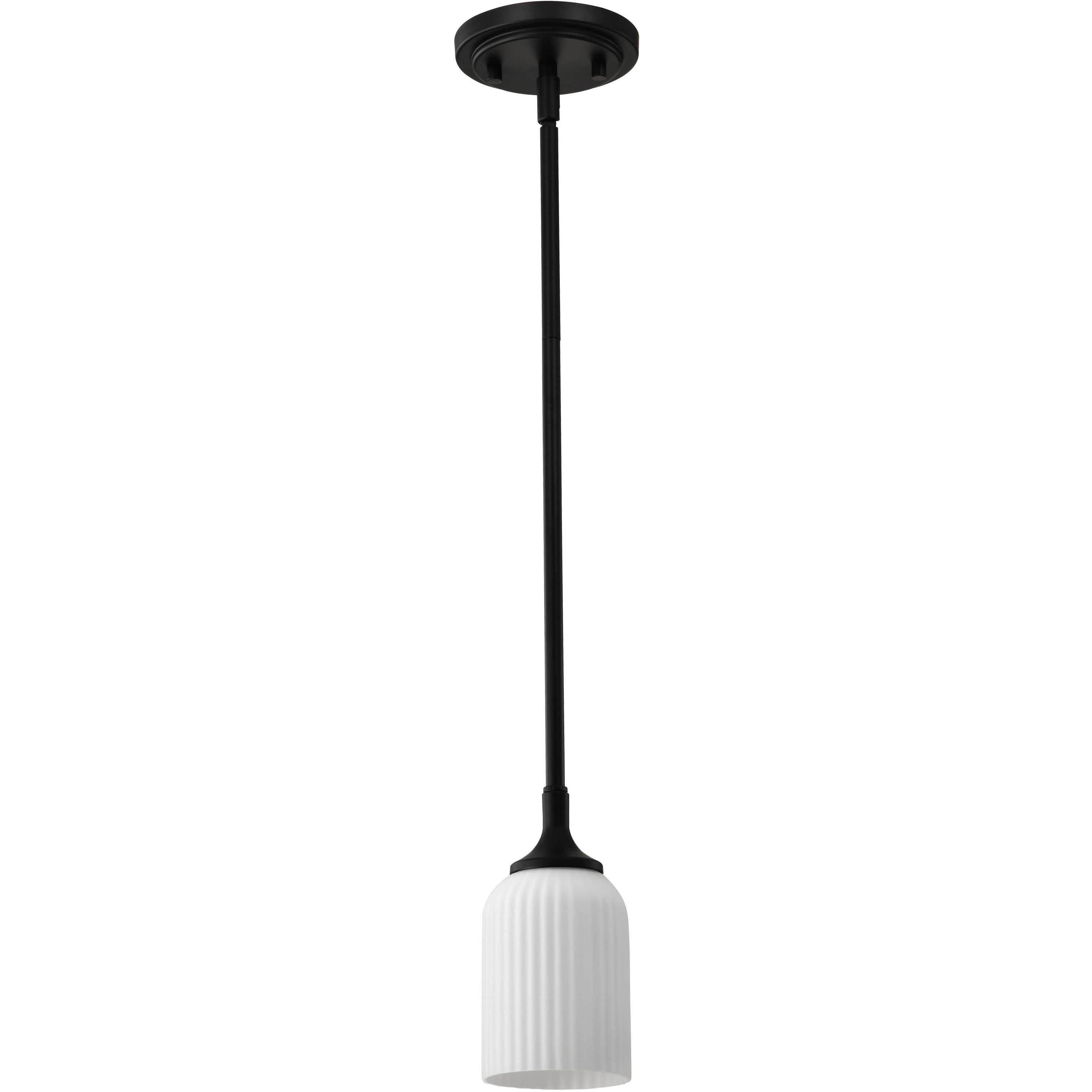 Solara 5 inch Matte Black Pendant Ceiling Light