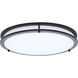 Glamour LED 16.93 inch Black Flush Mount Ceiling Light