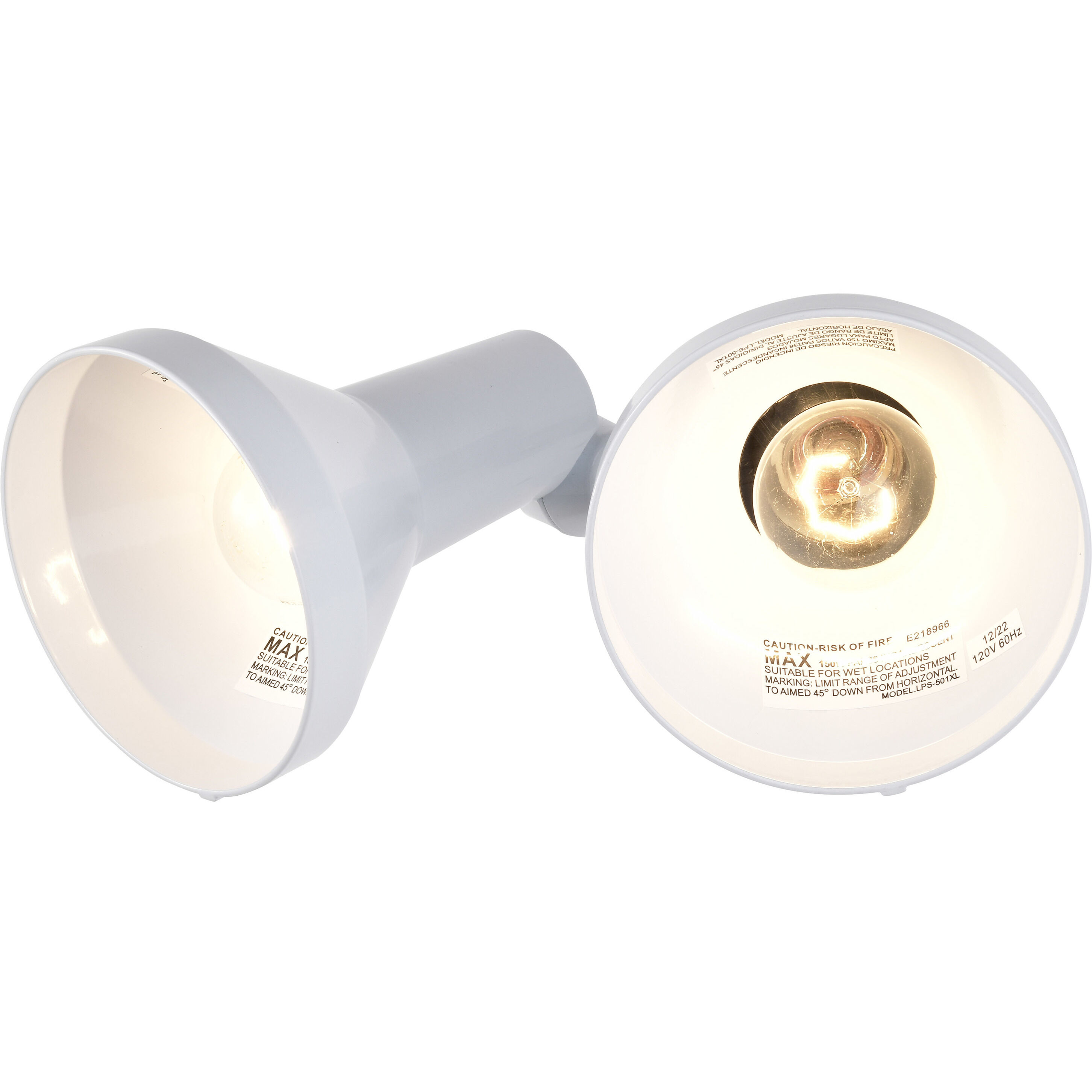 Brentwood 2 Light 5 inch White Outdoor Flood Light