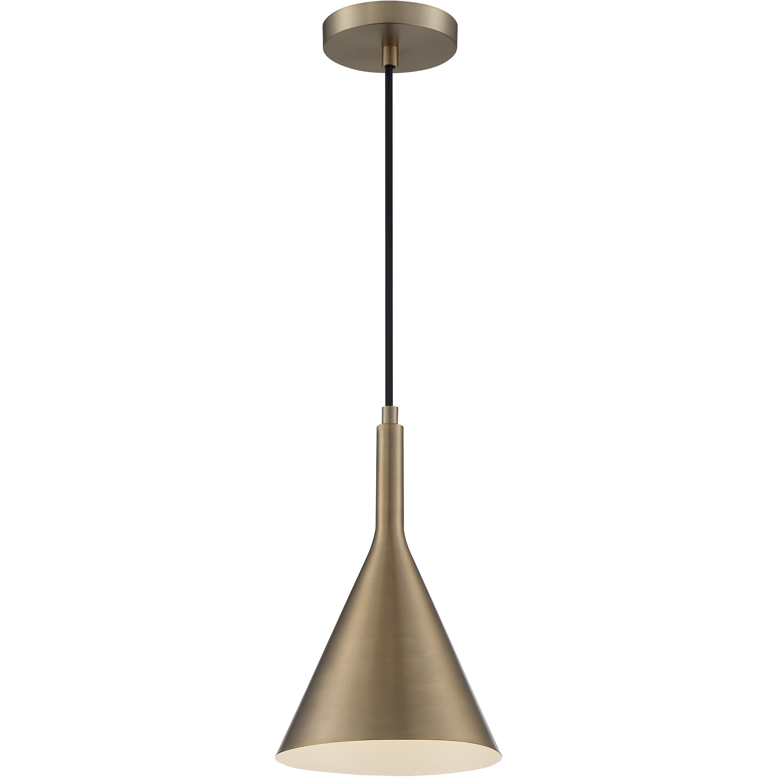 Lightcap 1 Light 8 inch Burnished Brass Pendant Ceiling Light