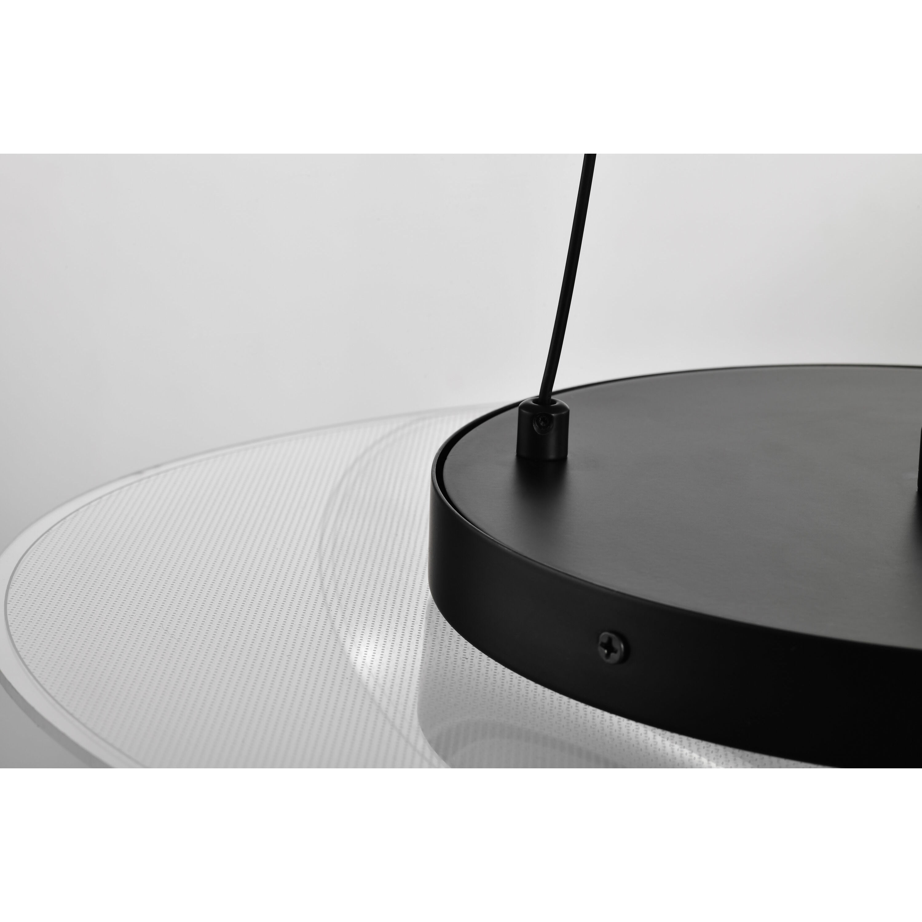 Geneva LED 17.75 inch Matte Black Pendant Ceiling Light