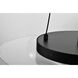 Geneva LED 17.75 inch Matte Black Pendant Ceiling Light