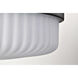 Solara 16.63 inch Matte Black Flush Mount Ceiling Light