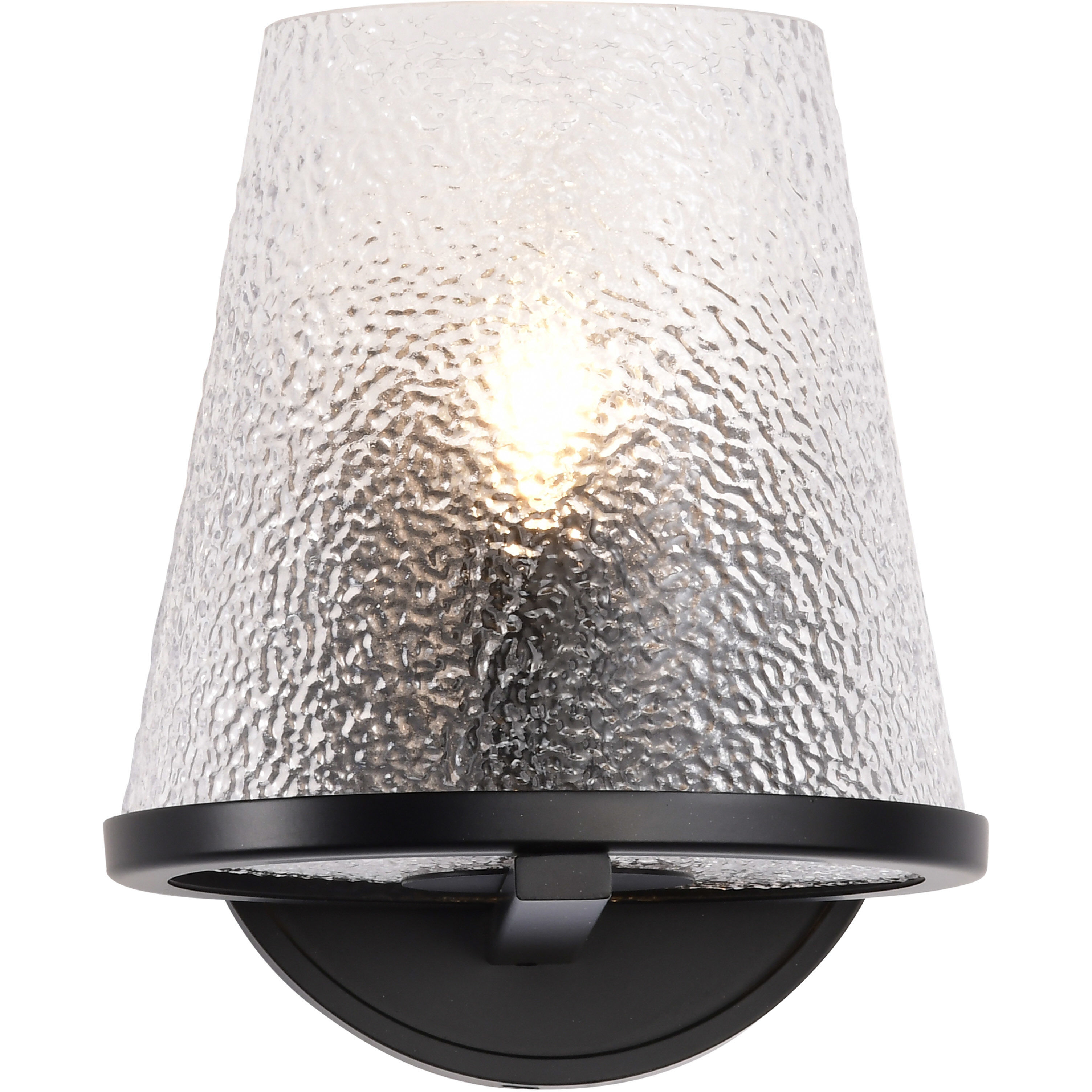 Valentine 6 inch Black Vanity Wall Light